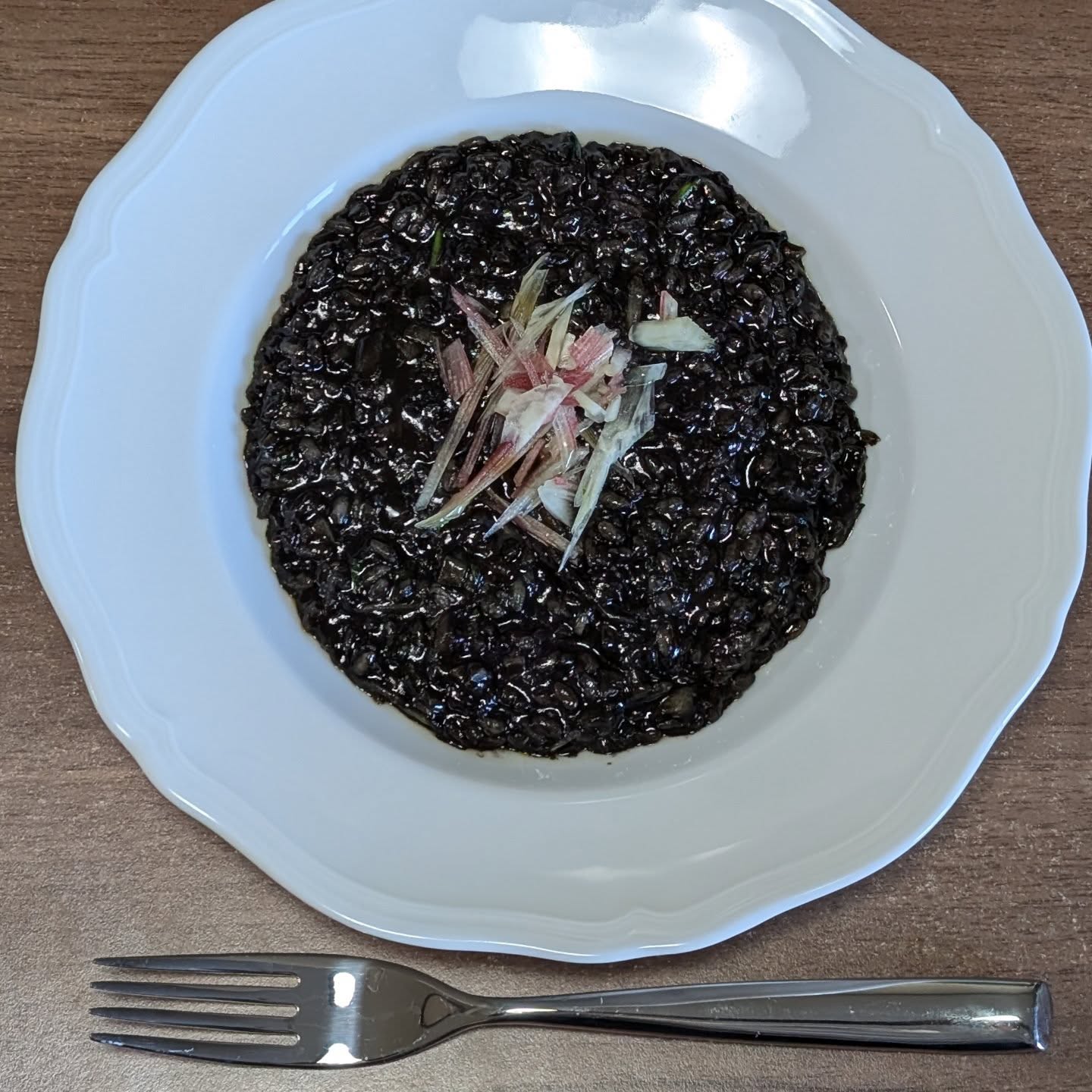 イカスミのリゾット
久しぶりに作ったけどおいしい。